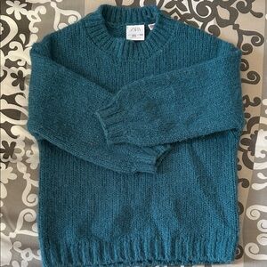 Zara Kids size 3-4 Teal Crewneck Sweater